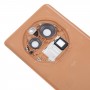 עבור OPPO Find X6 Pro כיסוי סוללה מקורי עם כיסוי עדשת מצלמה (חום)