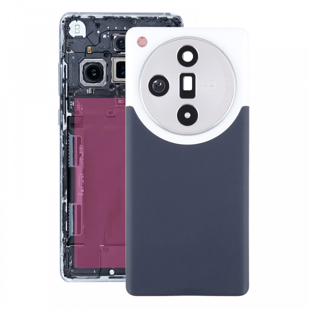 За OPPO Find X7 Ultra оригинален заден капак на батерията с капак на обектива на камерата (син)