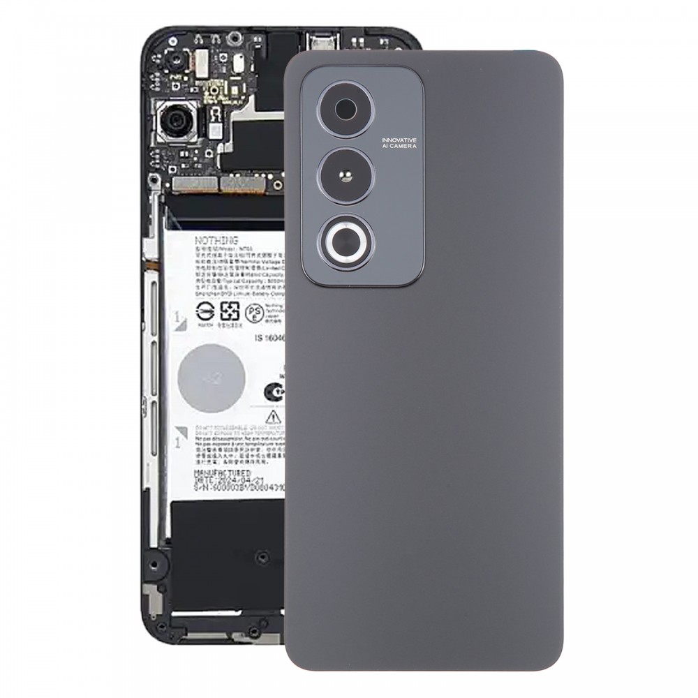 עבור OPPO A3 Pro כיסוי סוללה מקורי עם עדשת מצלמה (שחור)