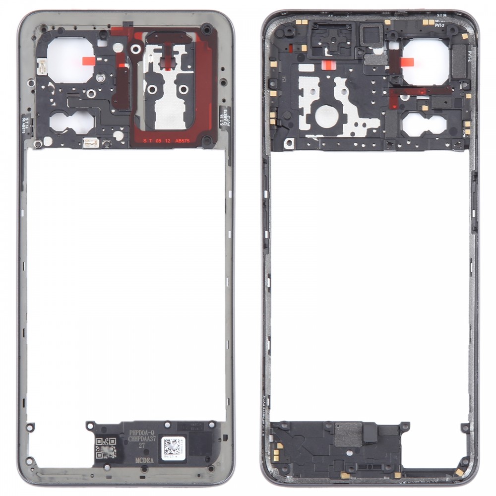 Para Realme GT Neo 5 Placa de bisel de marco medio original (negro)