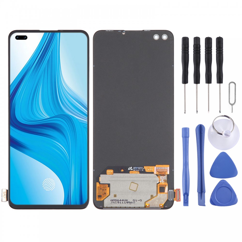 Eredeti Super AMOLED LCD képernyő OPPO F17 Pro készülékhez teljes digitalizálóval