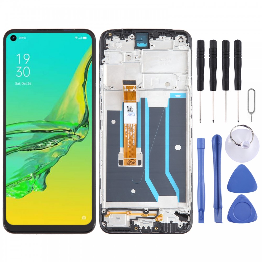 OPPO A11s OEM LCD képernyős digitalizálóhoz, teljes összeszerelés kerettel
