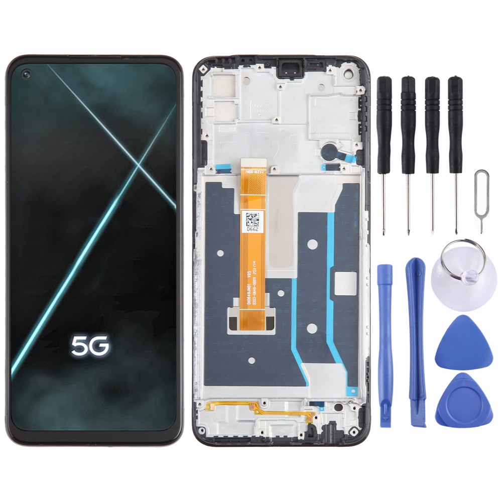 Для OPPO K7x OEM дигитайзер ЖК-экрана в сборе с рамкой