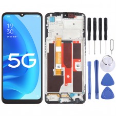 עבור OPPO A55s 5G OEM מסך LCD Digitizer הרכבה מלאה עם מסגרת 