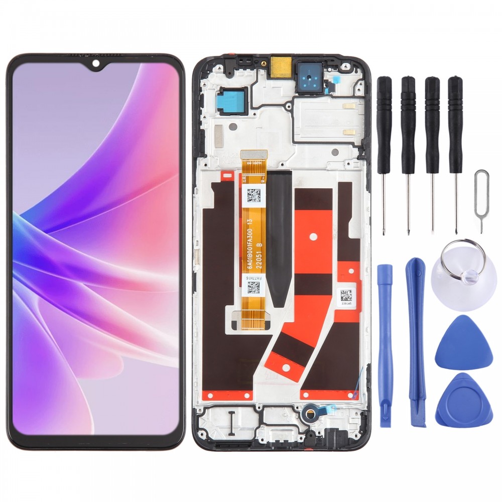 Для OPPO A77 5G OEM РК-екран дигітайзер повна збірка з рамкою