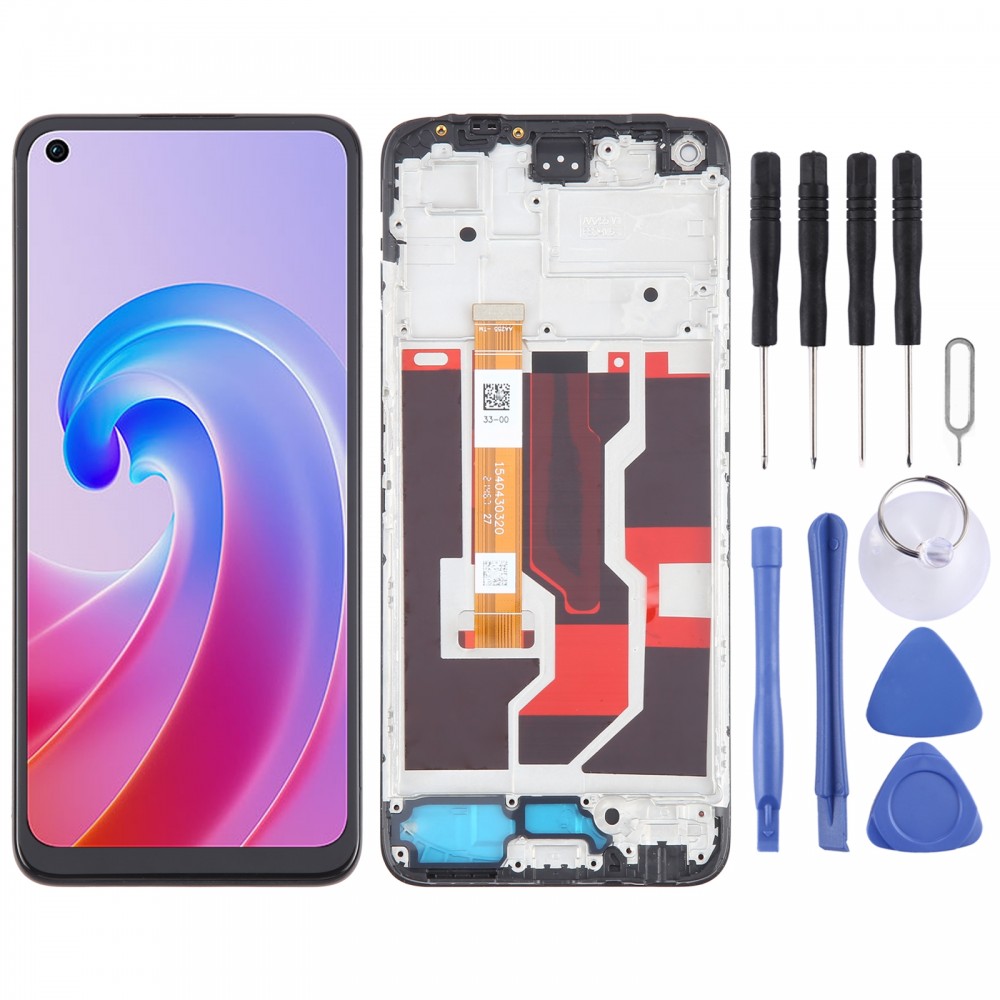 Do OPPO A96 4G OEM Digitizer ekranu LCD Pełny montaż z ramą