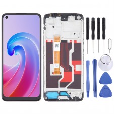 适用于 OPPO A96 4G OEM 液晶屏幕数字化仪完整组件带框架