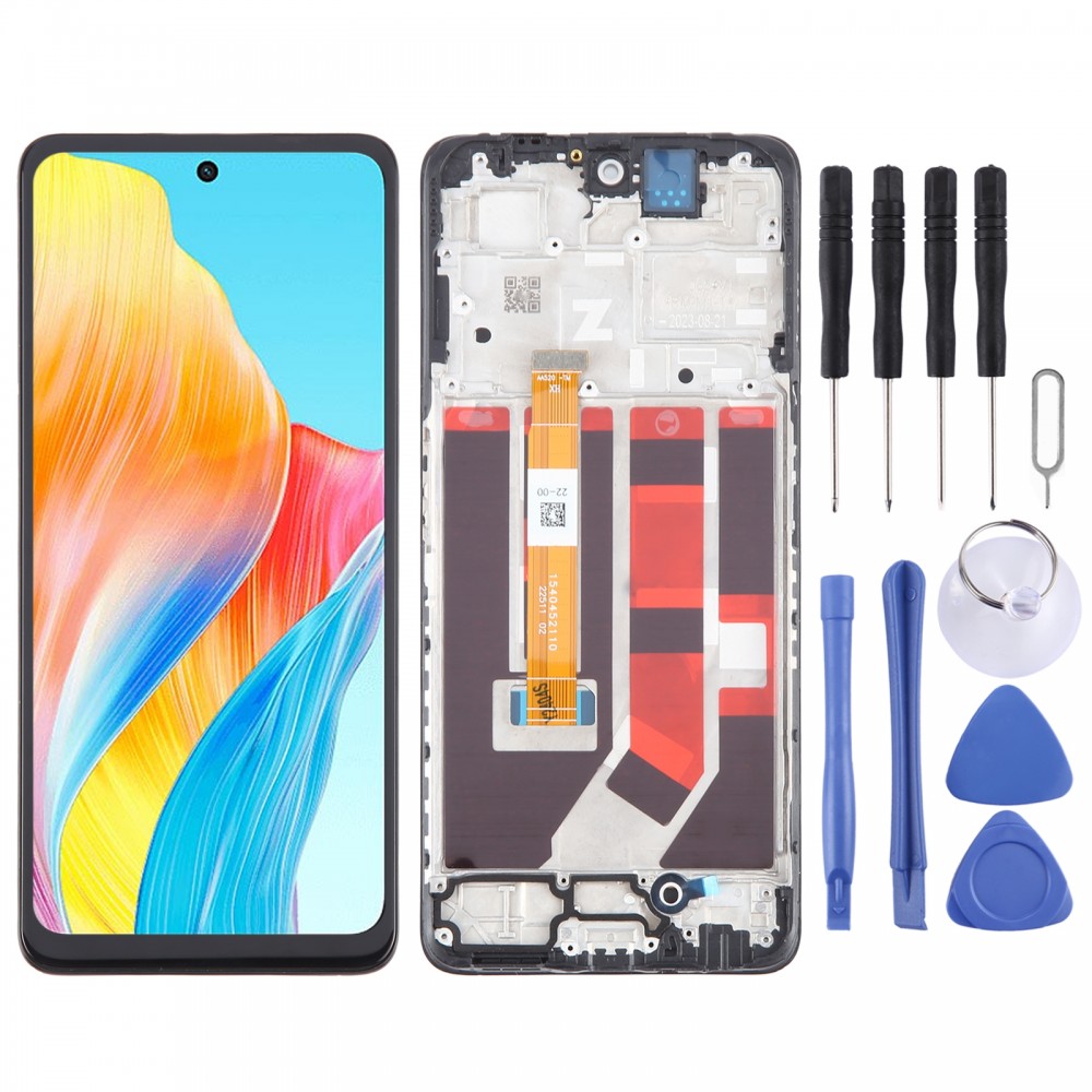 Para OPPO A98 5G OEM Pantalla LCD Digitalizador Asamblea completa con marco
