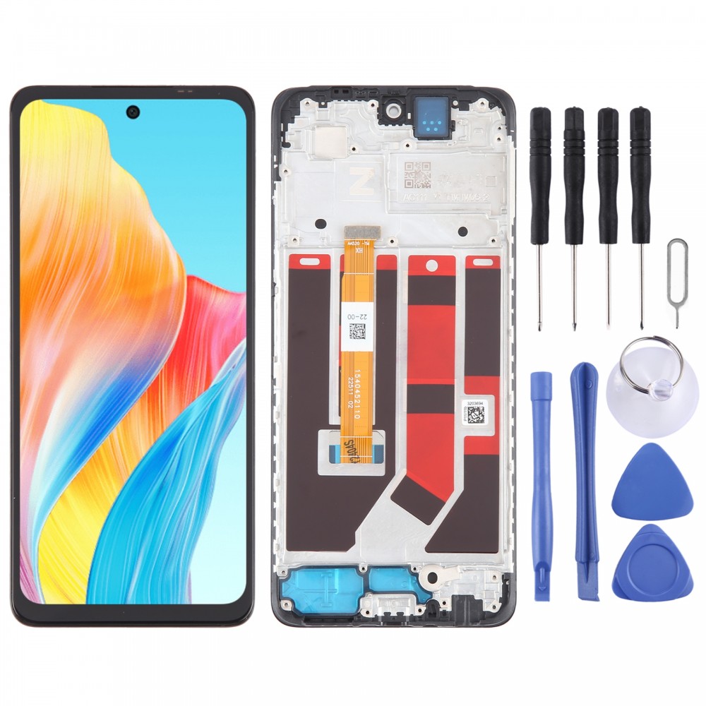 Für OPPO A58 4G OEM LCD Screen Digitizer Vollversammlung mit Rahmen
