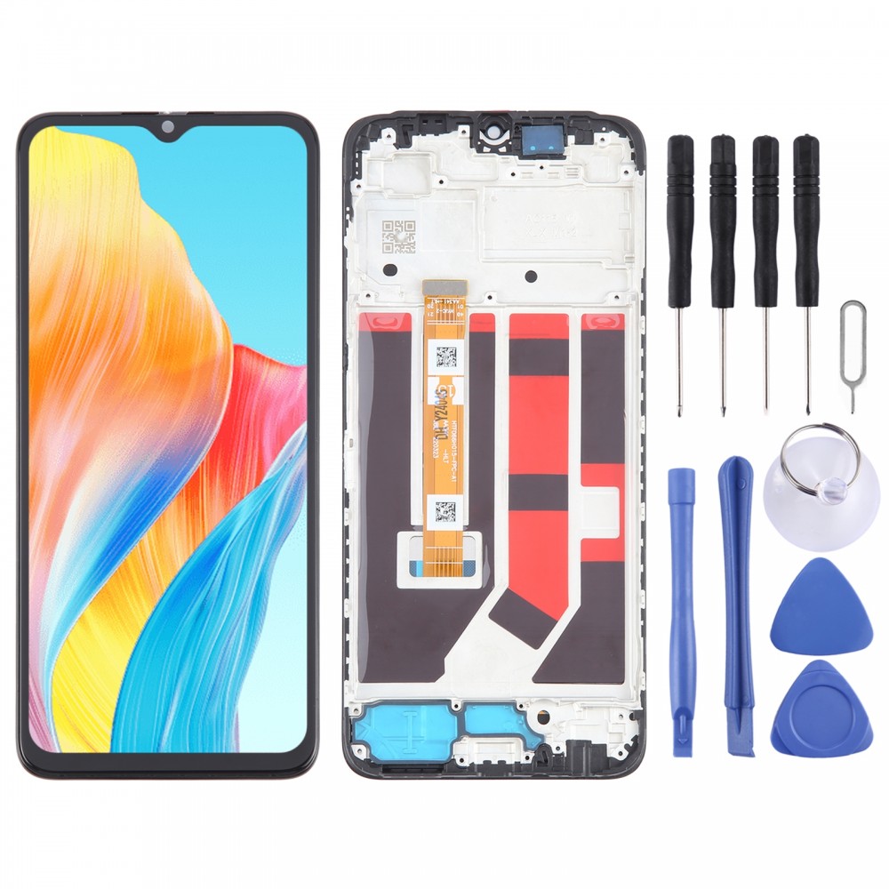 OPPO A38 4G OEM LCD スクリーンデジタイザー用フレーム付き完全アセンブリ