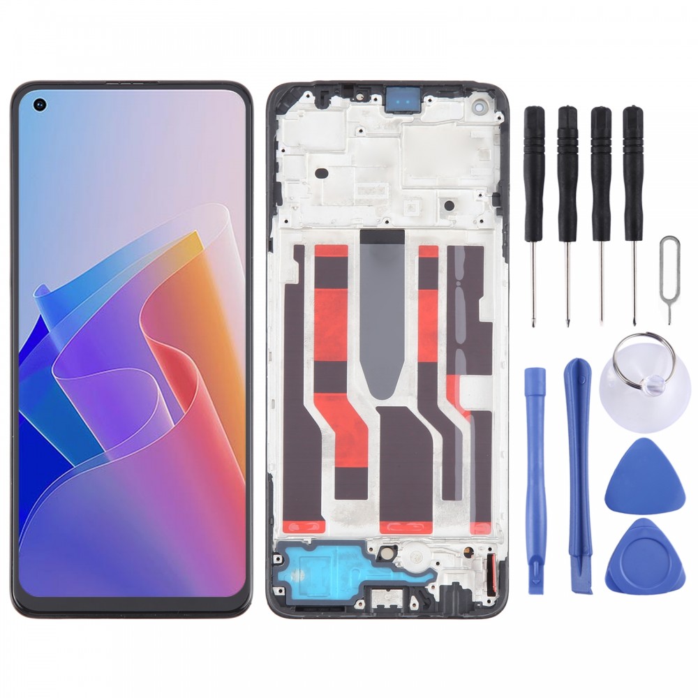 עבור OPPO F21 Pro 5G מקורי AMOLED מסך Digitizer הרכבה מלאה עם מסגרת