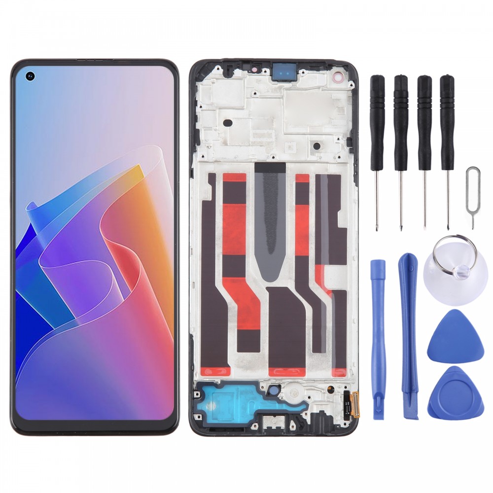 Per OPPO F21 Pro 5G OLED LCD Screen Digitizer assemblaggio completo con cornice