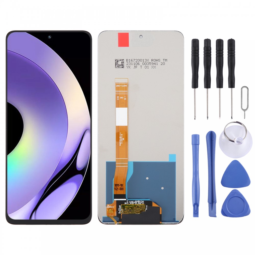 Realme 10 Pro 5G OEM LCD スクリーンデジタイザー完全アセンブリ用