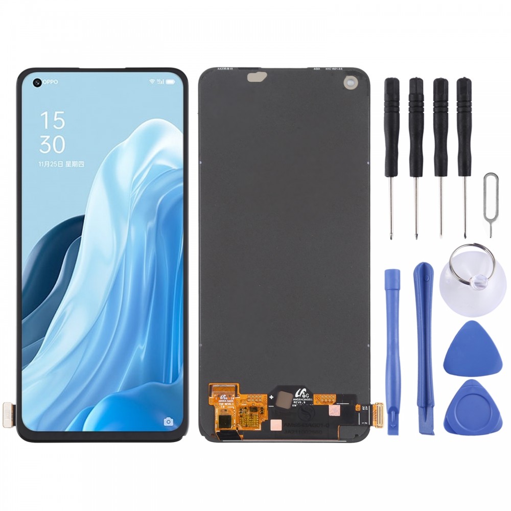 За OPPO A78 4G CPH2565 оригинален AMOLED LCD екран и дигитайзер пълен монтаж