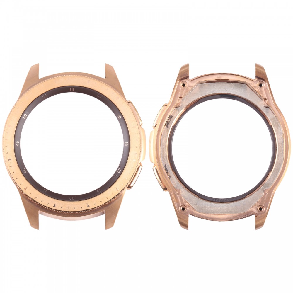 Samsung Galaxy Watch 42mm SM-R810用オリジナルLCDスクリーンフレームベゼルプレート (ゴールド)