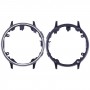 Aluminiummaterial LCD-skärmram Ramplatta för Samsung Galaxy Watch Active2 44mm SM-R820 (svart)