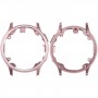 Plaque de lunette de cadre d'écran LCD d'origine en aluminium pour Samsung Galaxy Watch Active2 40 mm SM-R830 (rose)