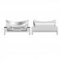 For Samsung Galaxy Watch4 / 4 Classic 46mm 20mm 1 Pair Button Style Curved Metal Watch Band Connector(Silver)