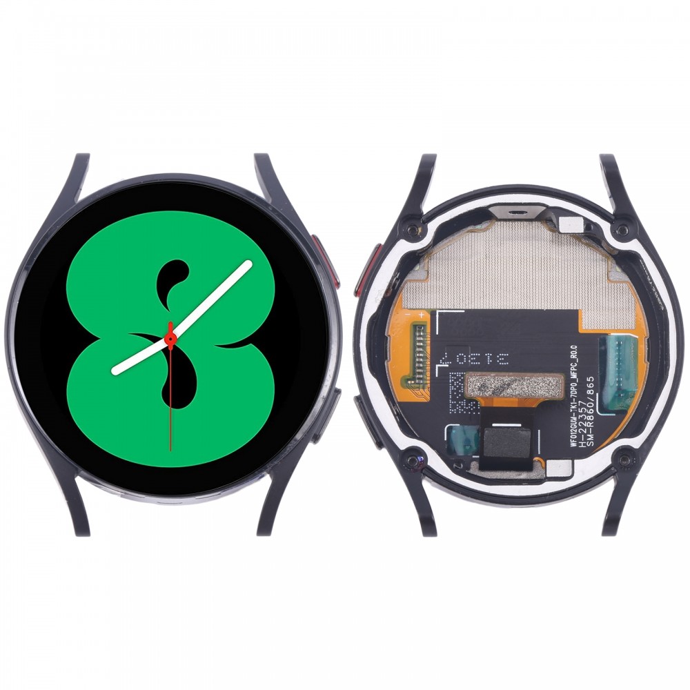 Originální kompletní sestava digitizéru LCD obrazovky s rámečkem pro Samsung Galaxy Watch4 40mm SM-R860/R865 (černá)