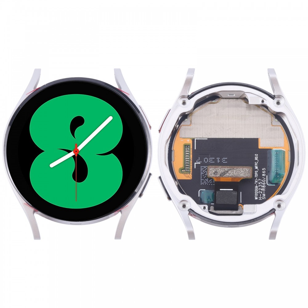 Originaal LCD-ekraaniga digiteerija täiskomplekt koos raamiga Samsung Galaxy Watch4 40 mm SM-R860/R865 (hõbedane) jaoks