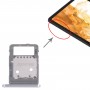 Pro Samsung Galaxy Tab S8 SM-X700 Originální přihrádka na SIM kartu + přihrádka na Micro SD kartu (stříbrná)