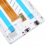 Samsung Galaxy Tab A7 Lite SM-T225 LTE Edition eredeti LCD-képernyős digitalizálóhoz, teljes összeszerelés kerettel (fehér)