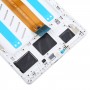 Samsung Galaxy Tab A7 Lite SM-T225 LTE Edition eredeti LCD-képernyős digitalizálóhoz, teljes összeszerelés kerettel (fehér)