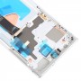 Samsung Galaxy Note20 Ultra 5G SM-N986B 6,78 hüvelykes OLED LCD képernyő digitalizálóhoz, teljes összeállítás kerettel (ezüst)