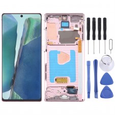 For Samsung Galaxy Note20 SM-N980 6.67 inch OLED LCD Screen Digitizer Full Assembly with Frame(Pink)