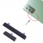 Para Samsung Galaxy Note20 SM-N980 Botón de encendido de 10 piezas + botón de control de volumen (negro)