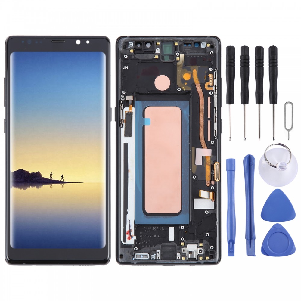 Для Samsung Galaxy Note 8 SM-N950 TFT Матеріал РК-екран Дигітайзер Повна збірка з рамкою (чорний)