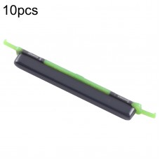 For Samsung Galaxy M23 SM-M236 10pcs Power Button + Volume Control Button(Black)