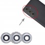 Per Samsung Galaxy M55 SM-M556 10 pezzi copriobiettivo fotocamera posteriore originale (argento)