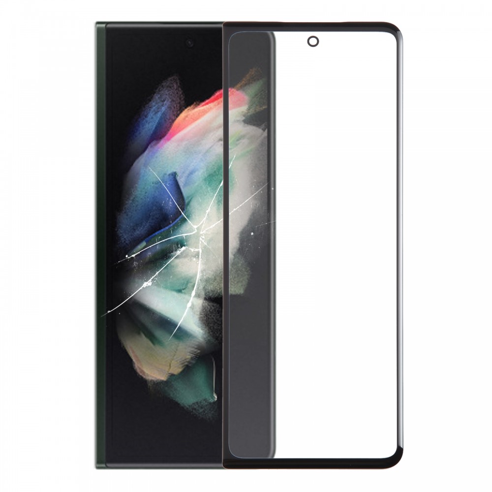 Samsung Galaxy Z Fold3 SM-F926B/W22 LCD másodlagos képernyős külső üveglencséhez OCA optikailag átlátszó ragasztóval