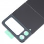 Pro Samsung Galaxy Z Flip4 SM-F721B Zadní kryt baterie s krytem objektivu fotoaparátu (černý)
