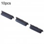 Per Samsung Galaxy J6+ SM-J610 10 pezzi Pulsante di accensione + Pulsante di controllo volume (Nero)