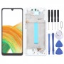 Pro Samsung Galaxy A33 5G SM-A336 6,36palcový digitizér OLED LCD obrazovky Celá sestava s rámem (bílá)
