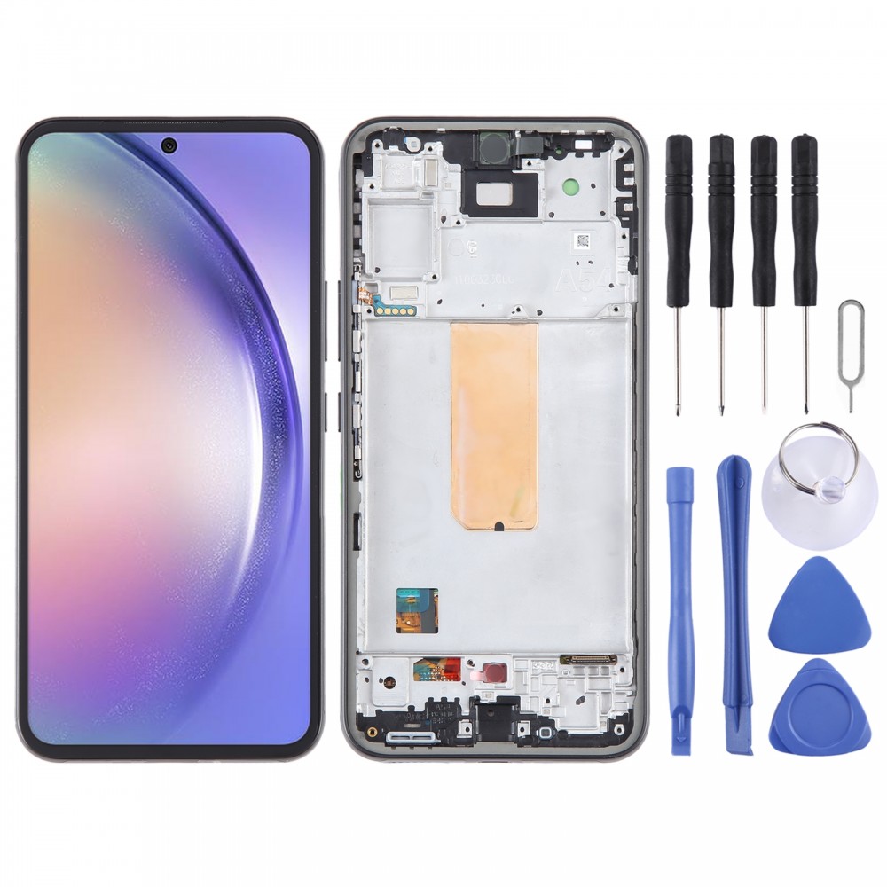 Pro Samsung Galaxy A54 SM-A546B Originální kompletní sestava digitizéru LCD obrazovky s rámečkem