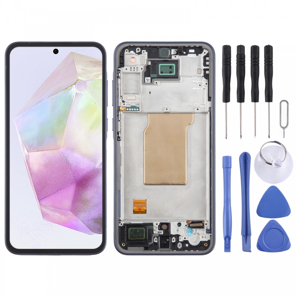 Do Samsung Galaxy A35 SM-A356B Oryginalny komplet Digitizera ekranu LCD z ramką