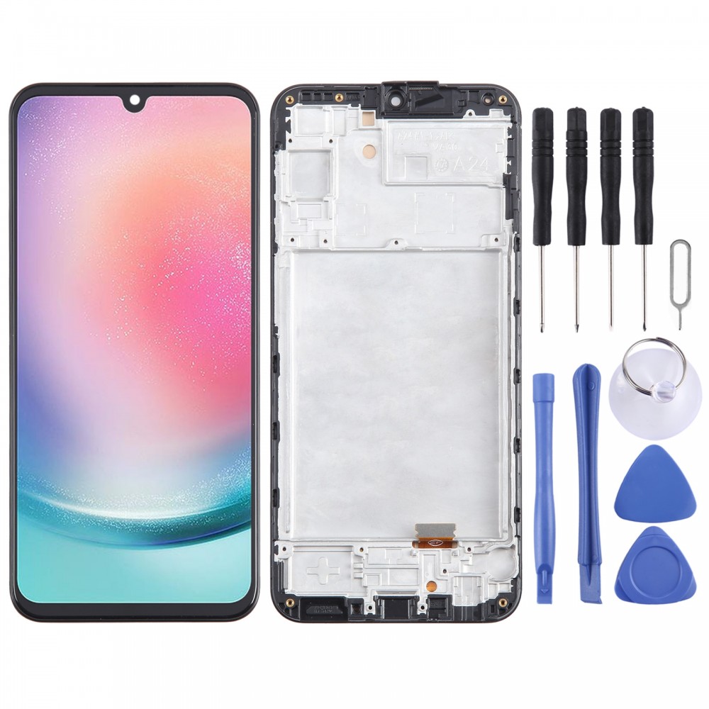 עבור Samsung Galaxy A24 4G SM-A245F TFT LCD Digitizer הרכבה מלאה עם מסגרת, לא תומך בזיהוי טביעת אצבע