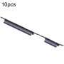 Para Samsung Galaxy A10 SM-A105 Botón de encendido de 10 piezas + botón de control de volumen (negro)