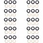 För Samsung Galaxy A14 SM-A145F 10 set bakre kameralins
