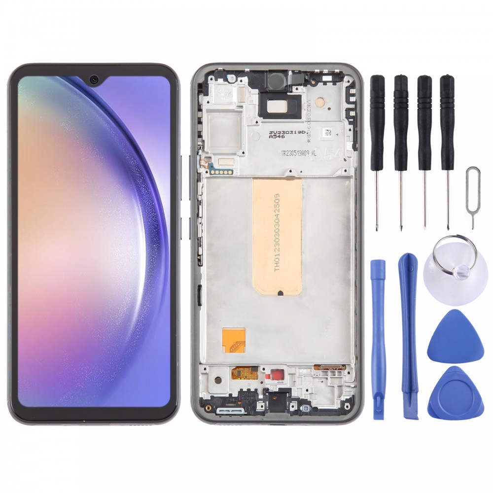 Pro Samsung Galaxy A54 SM-A546B Incell digitizér LCD obrazovky Celá sestava s rámečkem (nepodporuje identifikaci otisků prstů)