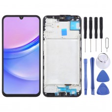 适用于三星 Galaxy A15 5G SM-A156B 6.43 英寸 OLED 液晶屏幕数字转换器完整组件带框架