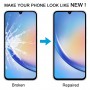 För Samsung Galaxy A34 5G SM-A346B 10 st främre skärm yttre glaslins med OCA optiskt genomskinligt lim