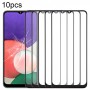Per Samsung Galaxy A22 4G SM-A225F 10 pezzi Lente in vetro esterna per schermo anteriore con adesivo OCA otticamente trasparente