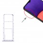Do Samsung Galaxy A22 5G SM-A226B Oryginalna tacka na kartę SIM + taca na kartę SIM + taca na kartę Micro SD (fioletowa)