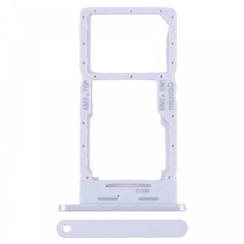 Pour Samsung Galaxy A25 5G SM-A256B Plateau de carte SIM d'origine + Plateau de carte SIM / Plateau de carte Micro SD (Argent)