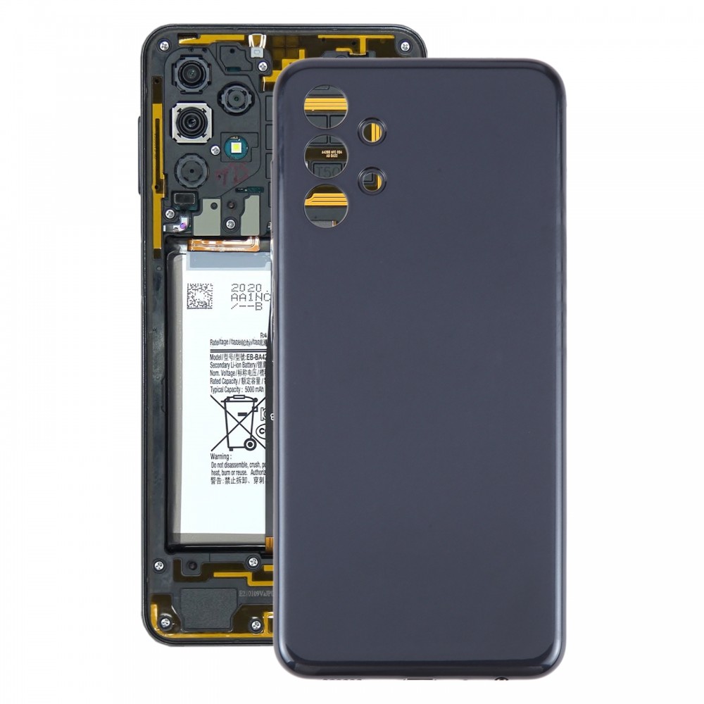 För Samsung Galaxy A13 SM-A137F Original batteribaksida (svart)