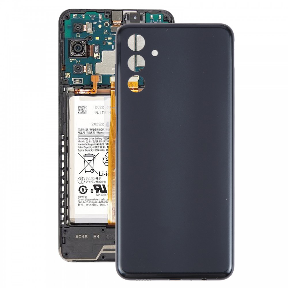 Para Samsung Galaxy A04s SM-A047F Tapa trasera de batería original (negro)